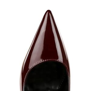 8359 Tacones Altos Cómodos con Suela Roja para Mujer, Rojos, Sexys, <span class=keywords><strong>de</strong></span> Punta, con Boca Poco Profunda, para el Trabajo Diario - Product Image 3