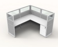 Fil d'usine moderne caché 2,4, poste de travail pour 6 personnes, cloison d'écran, bureau d'ordinateur, table de bureau personnalisée