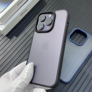 Si concentra la nuova popolare pelle trasparente satinato pc tpu di lusso grigio smerigliato <span class=keywords><strong>custodia</strong></span> per telefono magnetico per <span class=keywords><strong>oppo</strong></span> <span class=keywords><strong>a15</strong></span> <span class=keywords><strong>custodia</strong></span> antiurto - Product Image 4