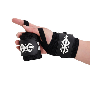 สายรัดข้อมือแบบยืดหยุ่นสำหรับยกน้ำหนักสายรัดพยุงระบายอากาศสำหรับเล่นฟิตเนสออกกำลังกายปรับแต่งโลโก้ได้ตามต้องการ - Product Image 4