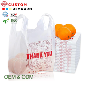 Siêu thị cá nhân sinh thái frindly biểu tượng tùy chỉnh in có thể gập lại mua sắm túi nhựa với logo - Product Image 4