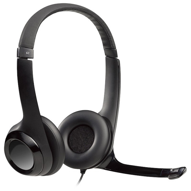 Original Logitech H390 Wired Computer Headset With Noise Reduction With Volume/Mute Control Earphone USB-A