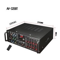 VIRE 325BT 2*200W Subwoofer HiFi ev dijital amplifikatör bağımsız kontrol ekolayzer 4 yollu mikrofon ses Stereo dijital AMP