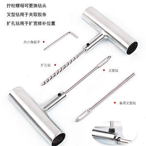 Kit de réparation de pneus Wantu 70 pièces, outil d'urgence pour pneus sans chambre à air de voiture et de moto, réparation rapide - Product Image 3