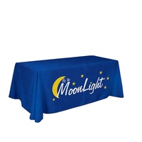 Nappe de table en spandex extensible 6FT imprimée sur mesure, accessoire d'affichage rectangulaire publicitaire pliable standard, nappe ajustée