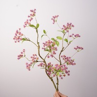 Buket Bunga Buatan Tangan Rustic Rose Vine, Tangkai Tunggal, Warna Musim Gugur, Dekorasi Rumah, Pernikahan, Festival, Properti Fotografi