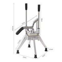 Commerciële Aluminium Multifunctionele Chip Cutter Huishoudelijke Keuken Handleiding Verticale Dicer Draagbare Aardappelmachine
