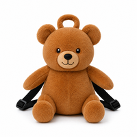 Ensemble de sacs à dos en peluche personnalisés Ours et Panda, 2 tailles pour unisexe et poupées de 18 pouces, sac animal en peluche, OEM ODM, logo personnalisé