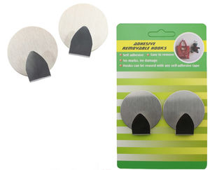 <span class=keywords><strong>Crochet</strong></span> adhésif robuste en acier inoxydable crochets muraux adhésifs double face auto-adhésifs <span class=keywords><strong>sans</strong></span> <span class=keywords><strong>trace</strong></span> pour le stockage - Product Image 2