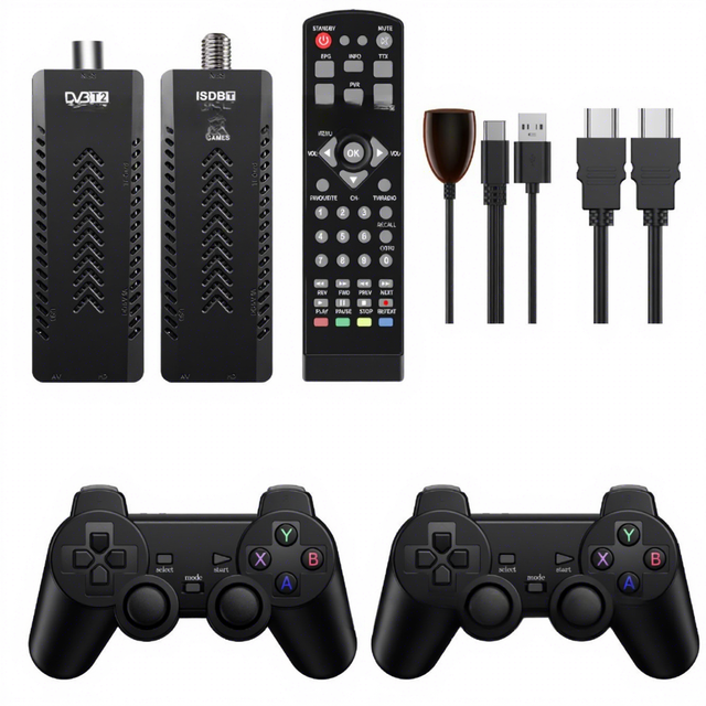 Foreign Trade DVB-T2 Gaming MINIT2 Two-in-One Digital Set-Top Box Full HD 1080p WiFi HD-Video African Decoder UK/US Compatible