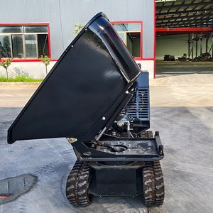 Rotazione della spedizione gratuita 1200kg Mini Dumper Crawler grande capacità secchio piccolo caricatore frontale uso costruzione - Product Image 4