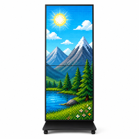 Écran LED pliable d'intérieur P2, haute résolution, raccordement sans soudure, design léger, flexible, pour scène et publicité commerciale