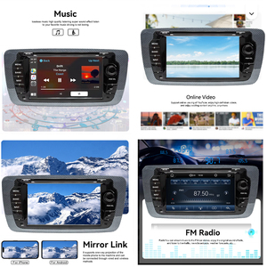 Autoradio LELV 7 pouces avec système Linux pour SEAT <span class=keywords><strong>Ibiza</strong></span> 6J IV 4 (2009-2013) Écran partagé Stéréo Navigation Android Auto Lecteur vidéo - Product Image 2