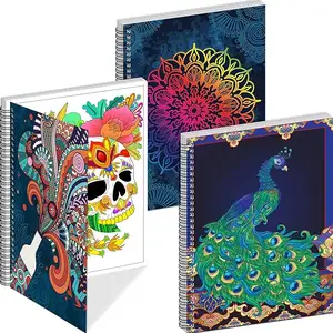 Estilo personalizado padrão Colorido Preto Impressão Educação Aliviar O Estresse Relaxamento Mindfulness Desenho Coloring Book Para Criança Adulta