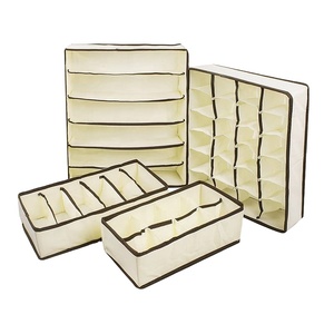 Drawer Organiser Collapsible Closet Dividers Foldable <strong>Storage</strong> <strong>Box</strong> for Bras, Underwear, Socks, Neck <strong>Ties</strong>, Scarves - Product Image 2