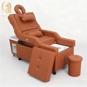 Sillón de Peluquería Eléctrico con Control Remoto, Hidroterapia para la Cabeza, Elevación de Espalda, Cuidado de los Pies, Lavado de Cabello, Mesa de Masaje para Pies - Product Image 1