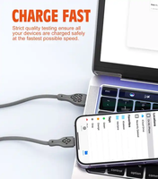 LDNIO LS812 Ventes directes d'usine Micro chargeur Android 30W Câbles V8 Câbles pour câbles cellulaires Cargadores Câble de données Usb Micro Usb