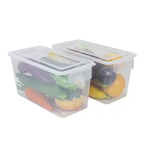 Boîte de conservation au frais réfrigérée avec poignée, boîte de rangement pour les nécessités quotidiennes de la cuisine, boîte de rangement au réfrigérateur pour les aliments