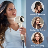 Sèche-cheveux professionnel haute vitesse, sèche-cheveux ionique négatif, séchage rapide, puissant, sèche-cheveux électrique pour la maison