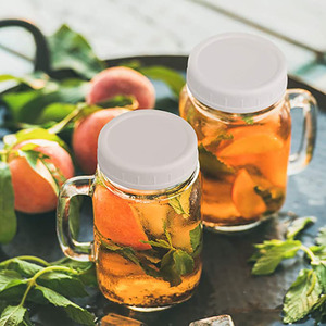 Nhà máy số lượng lớn tùy chỉnh Trắng rộng miệng 86mm nhựa Mason Jar vít có nắp đậy cho thực phẩm đóng hộp Mason lọ - Product Image 6