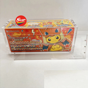 เคสอะคริลิค SHP แสดงสินค้ากล่องพิเศษสำหรับญี่ปุ่น <span class=keywords><strong>Pokemon</strong></span> Center แบบจำกัดตัด <span class=keywords><strong>XY</strong></span> MEGA Charizard <span class=keywords><strong>XY</strong></span> Poncho Pikachu - Product Image 1