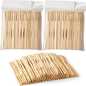 Tre Món Khai Vị Dforks Cocktail Răng Picks Mini Dforks Cho Charcuterie Phụ Kiện Thực Phẩm Chọn Cho Món Khai Vị Cocktail Trái Cây Gỗ - Product Image 2