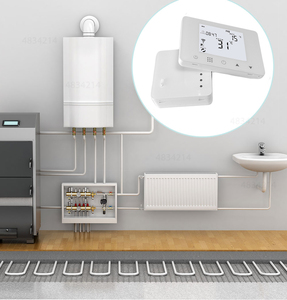 <span class=keywords><strong>Thermostat</strong></span> intelligent <span class=keywords><strong>programmable</strong></span> <span class=keywords><strong>sans</strong></span> <span class=keywords><strong>fil</strong></span> numérique pour chambre d'hôtel moderne, prise récepteur WiFi pour chaudière à <span class=keywords><strong>gaz</strong></span> et chauffage par le sol hydronique - Product Image 3