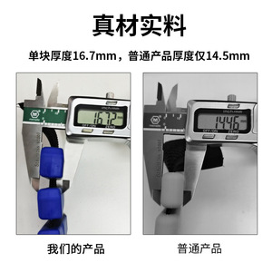 Potente pulsera de silicona con peso R03, cierre de Velcro azul para levantamiento de pesas, entrenamiento físico, diseño duradero unisex - Product Image 5