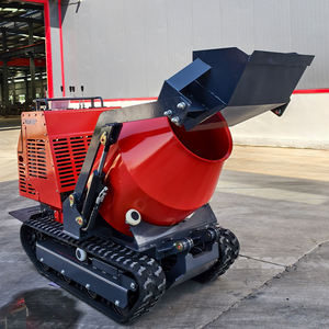 Mini bétonnière de type chenille AIDE de haute qualité, moteur diesel KUBOTA (moteur inclus), transmission hydrostatique sur chenilles, productivité de 2 m/h - Product Image 2