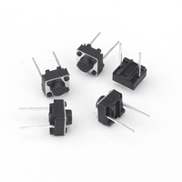 Interrupteur Tactile 6x6mm DIP 2 Broches Longues JC-TS66E Bouton Poussoir Horizontal Mini Interrupteur Tactile