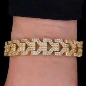 Exclusive 925 Sterling Silver Cuban <b>Bracelet</b> with Moissanite Diamond Shine Luxury Jewelry for Men Women Fashion Collection - Product Image 2