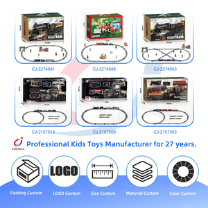 Tren <span class=keywords><strong>de</strong></span> Vapor Chengji, Locomotora Eléctrica RC, Kit <span class=keywords><strong>de</strong></span> Tren Navideño para Niños, <span class=keywords><strong>Motor</strong></span> <span class=keywords><strong>de</strong></span> Tren con Humo - Product Image 6