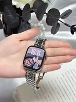 Apple Watch S11-1 38 40 41 42 44 45 46 Kadınlar İçin Elmas Saat Kayışı, Şık Paslanmaz Çelik Apple Watch Kayışı, ODM OEM