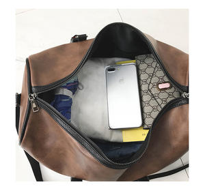 Tas Perjalanan Kulit PU Gaya Bisnis Pria Populer Barat Grosir - Product Image 6