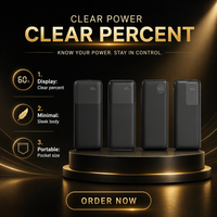 Power Bank Semi-Solid State 20000mAh 30W Konversi Tinggi dengan Kabel Pengisian Cepat Tipe-C Terintegrasi, Paket Baterai Eksternal