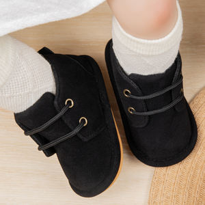 Chaussures pour tout-petits garçons à semelle souple en caoutchouc, <span class=keywords><strong>bottes</strong></span> en faux daim pour bébés filles et garçons, <span class=keywords><strong>bottes</strong></span> d'hiver pour bébés, chaussures d'hiver pour bébés - Product Image 4