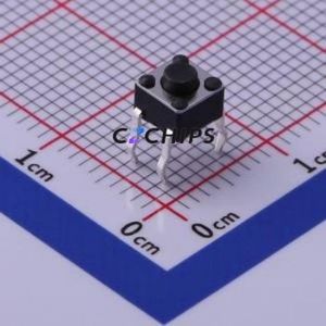 TS-1091-A2B3-D2 Tactile <b>Switch</b> Through hole Component (THT)-4P,4.5x4.5mm <b>Switch</b> Single Pole Single Throw Round Button 2.5N 4.5mm - Product Image 1