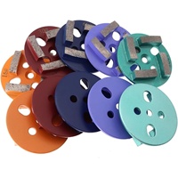 Disque de ponçage diamanté rond à 4 dents de 4 pouces, haute efficacité, OEM, pour utilisation humide/sèche sur béton et terrazzo