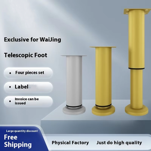 Pieds de support réglables en acier inoxydable sans perçage, design moderne, <span class=keywords><strong>pour</strong></span> armoires, téléviseurs, lits, tables, canapés, tables basses, meubles - Product Image 5