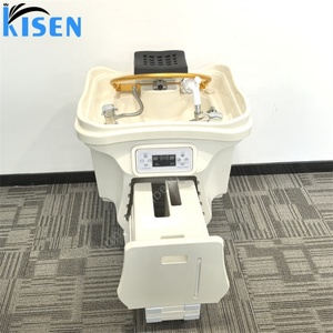 อ่างสระผม Kisen รุ่นใหม่ แบบปรับระดับความสูงได้ พร้อมถังเก็บน้ำ 60 ลิตร และ 30 ลิตร ดีไซน์ไร้ท่อ สำหรับสปาผม ดีไซน์หรูหราสไตล์ญี่ปุ่น พร้อมล้อเลื่อน - Product Image 4