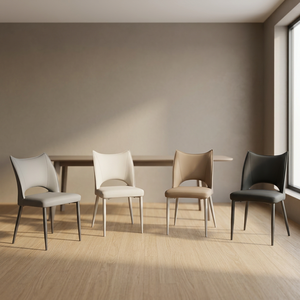 Modern PU Leather <b>Living</b> <b>Room</b> <b>Chair</b> Solid Back Metal Legs Ergonomic Design Home Furniture Minimalist Style - Product Image 3