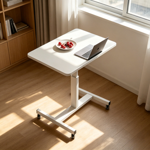 Station de travail mobile multifonctionnelle avec système de levage à manivelle, <span class=keywords><strong>bureau</strong></span> large adapté à la chambre à coucher, au salon, au <span class=keywords><strong>bureau</strong></span>, au dortoir - Product Image 2