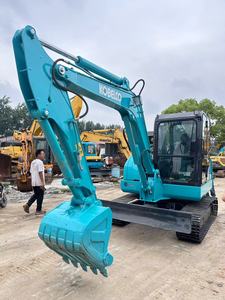 Excavadoras pequeñas usadas Miniexcavadora excavadora Kobelco SK60 6Ton 7Ton 5Ton Excavadora de segunda mano Pintura original Kobelco a la venta - Product Image 2