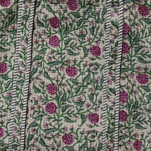 Bolsa de Mano Acolchada 100% Algodón, Personalizada con Estampado Floral, Juego de 3 Bolsas, Bolsa de Mercado, Bolsa de Hombro, Precio al por Mayor - Product Image 3