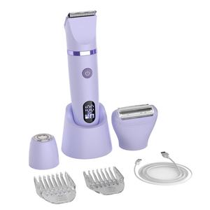 Épilateur électrique 3 en 1 pour femmes, tondeuse pour poils du pubis avec écran LED, kit de toilettage bikini sans fil - Product Image 2