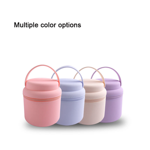 Nouveauté : Trousse de Maquillage de Voyage Yuankang en Silicone Écologique, Forme Cylindrique, Motif Bonbons, Poignée Souple, Pochette Cosmétique Personnalisable - Product Image 5