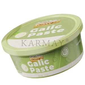 Pots ronds en plastique de 200g 250ml avec couvercle pour emballage de houmous, baba ghanoûj, sambusak, contenant IML - Product Image 3