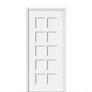 Porte intérieure composite 10 panneaux, design minimaliste, isolation phonique, pour chambre à coucher - Product Image 1