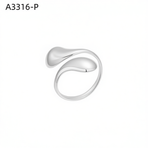 Amy Amy Fashion <b>Ring</b> A3316-P Stainless Steel 925 <b>Silver</b> Plated Modern Design For Women Daily Wear Gift Jewelry - Product Image 3