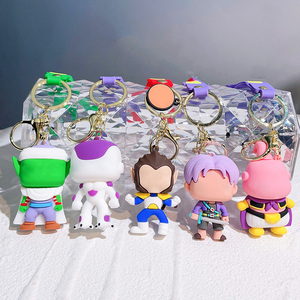 Stock Cartoon Anime Film Characters 3D Pvc Keychain Accessory Pendant Soft Pvc Rubber Keychain
